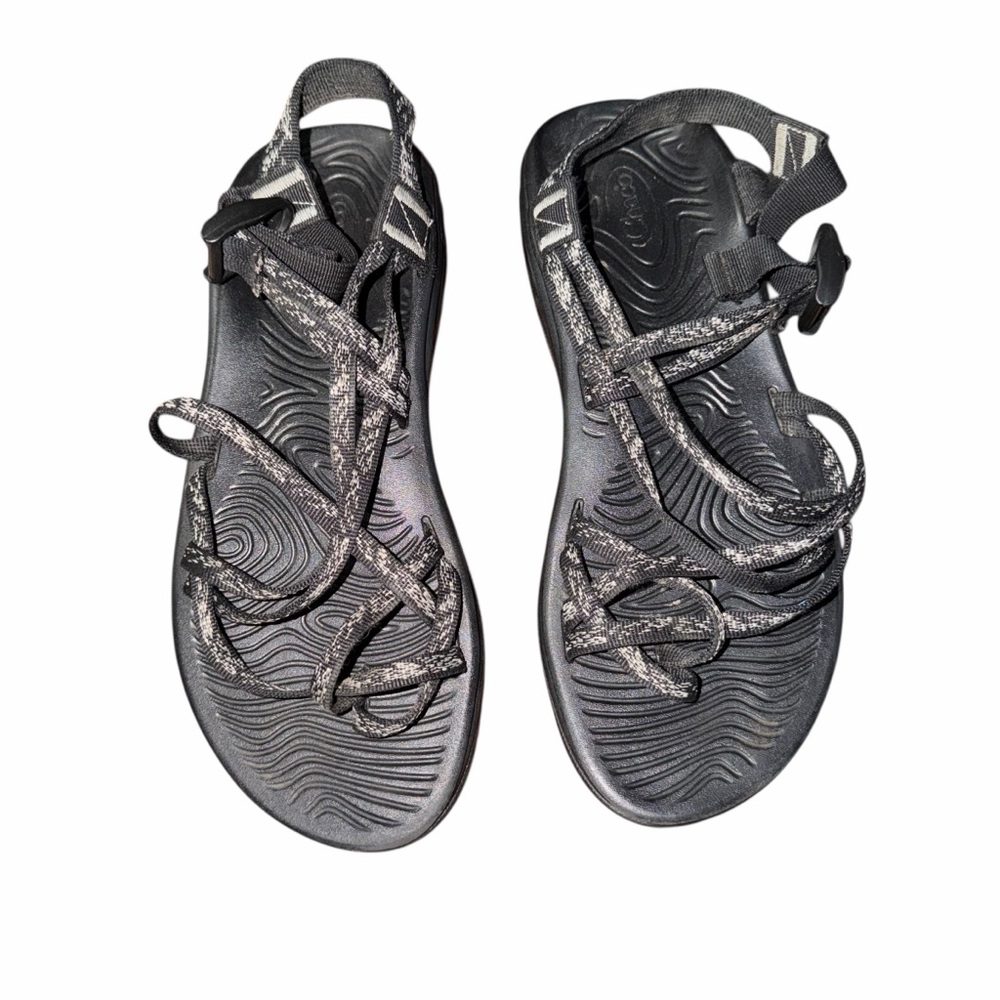 Chaco Z/Volv X2 Sandals Women’s Size 11 Black Gray Double Strap Comfort